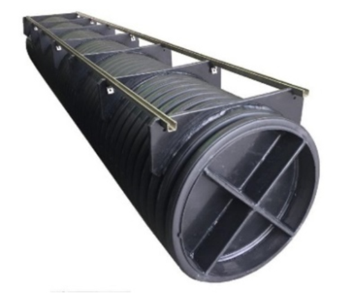 Corrugated pipe floats
